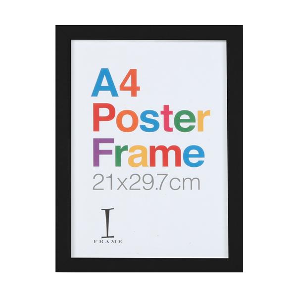 Widdop A4 iFrame Perspex Black Poster Frame