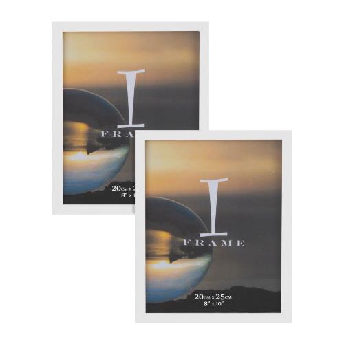Widdop iFrame Set of 2 White 8 x 10' Photo Frames