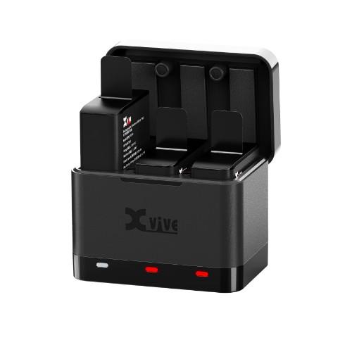 Xvive U5C Battery Charger Case with 3 Batteries