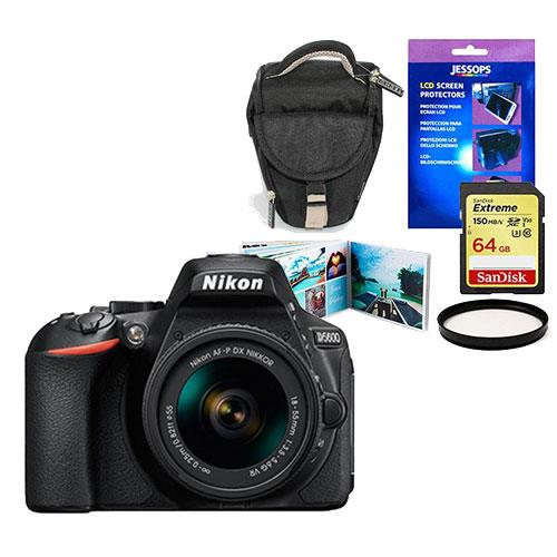 Nikon D5600 Digital SLR with 18-55mm Lens and Half Price Accessory Bundle
