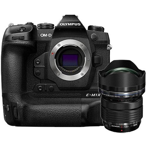 Olympus OM-D E-M1X Mirrorless Camera Body with M.Zuiko 7-14mm f/2.8 Pro Lens