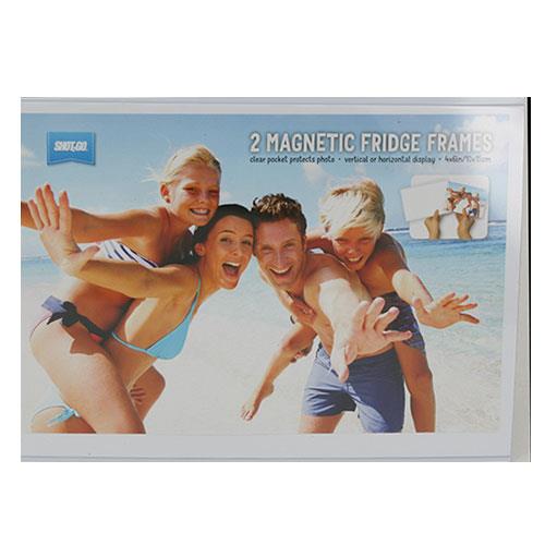 Shot2Go 6x4-inch Fridge Magnet Photo Frame Clear 2 Pack